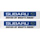 SUBARU DRIVEN BY WHAT'S INSIDE KOHOTARRAT