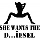 SHE WANTS THE DIESEL