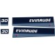 EVINRUDE 30 PERÄMOOTTORI TARRAT
