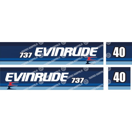 EVINRUDE 40 PERÄMOOTTORI TARRAT