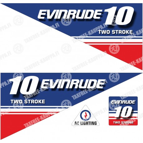 EVINRUDE 10 TWO STROKE PERÄMOOTTORI TARRAT