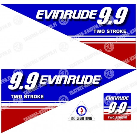 EVINRUDE 9.9 TWO STROKE PERÄMOOTTORI TARRAT