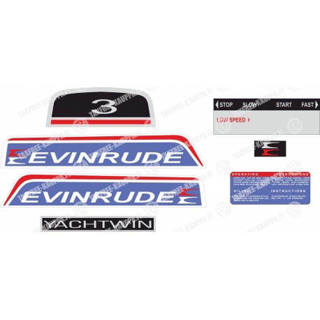EVINRUDE 3 YACHTWIN PERÄMOOTTORI TARRAT