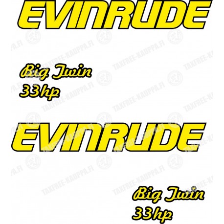EVINRUDE BIG TWIN 33 HP PERÄMOOTTORI TARRAT