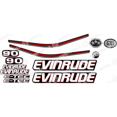 EVINRUDE 90 E-TEC BRP PERÄMOOTTORI TARRAT