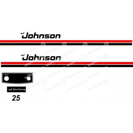 JOHNSON 25 SEA-HORSE PERÄMOOTTORI TARRAT