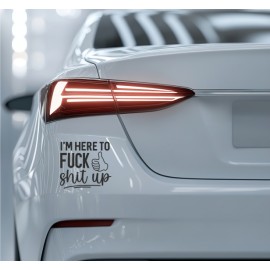 I'M HERE TO FUCK SHIT UP