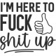 I'M HERE TO FUCK SHIT UP