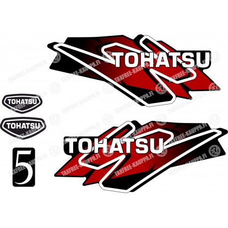 TOHATSU 5 PERÄMOOTTORI TARRAT
