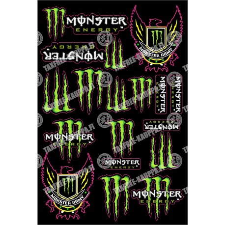 MOOTTORIPYÖRÄN SPONSORI TARRAT MONSTER
