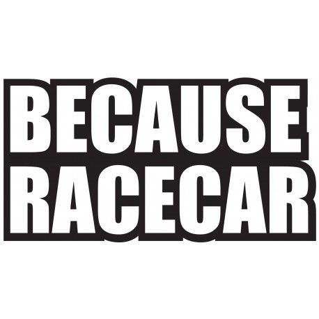 BECAUSE RACECAR