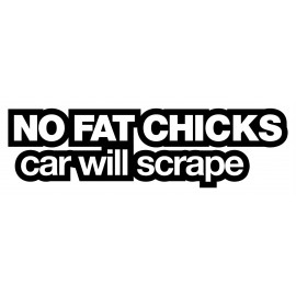 NO FAT CHICKS...