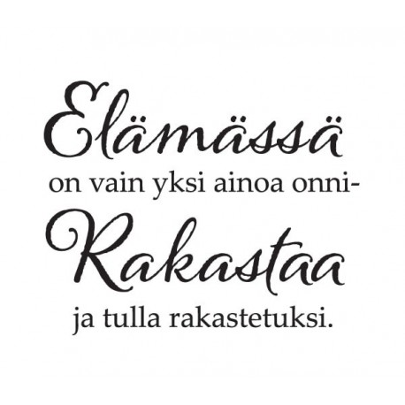 RAKKAUTTA EI VOI TUNTEA,SE TÄYTYY HYVÄKSYÄ
