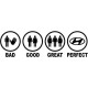 BAD GOOD GREAT PERFECT HUNDAI