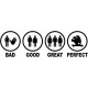 BAD GOOD GREAT PERFECT SKODA