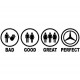 BAD GOOD GREAT PERFECT MERCEDES