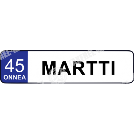SYNTYMÄPÄIVÄ KYLTI TARRA OMALLA NIMELLA