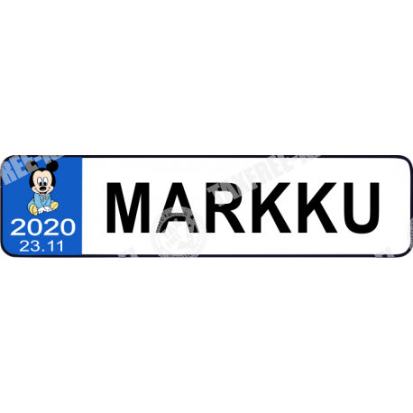 LASTENVAUNU REKISTERIKILPI
