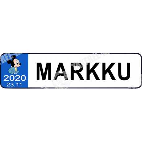 LASTENVAUNU REKISTERIKILPI
