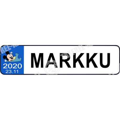 LASTENVAUNU REKISTERIKILPI