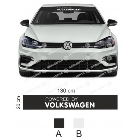 POWERED BY VOLKSWAGEN AURINKOSUOJA TARRA