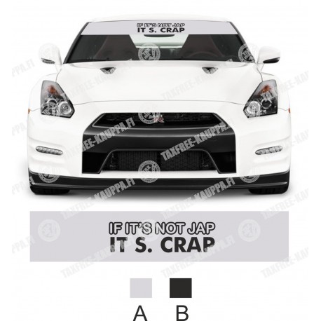 IF ITS NOT JAP IT S.CRAP 