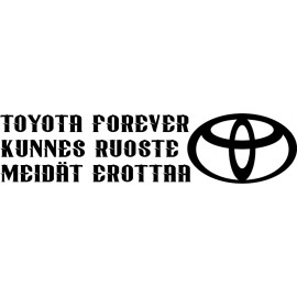 TOYOTA FOREVER KUNNES RUOSTE MEIDÄT EROTTAA
