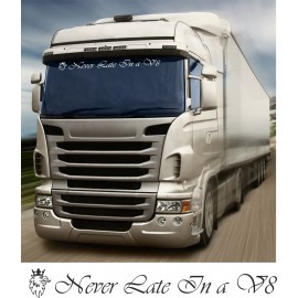 SCANIA NEVER LATE IN A V8