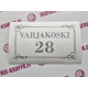 POSTILAATIKKO NIMI JA NUMEROTARRA